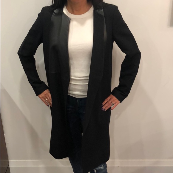 Tiger of Sweden leather mix coat - Picture 2 of 6